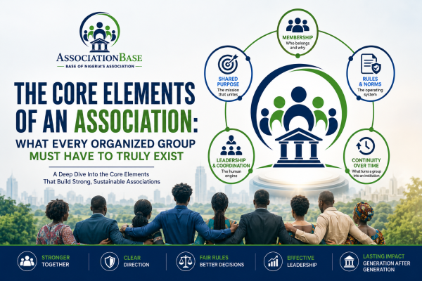 The Core Elements of an Association: What Every Organized Group Must Have to Truly Exist